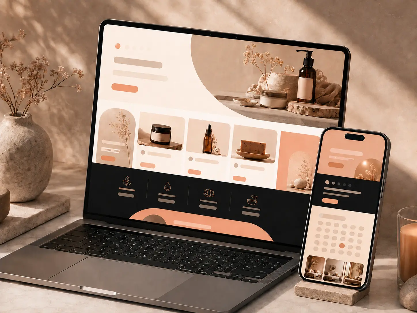 Aperçu d’un site vitrine de démonstration